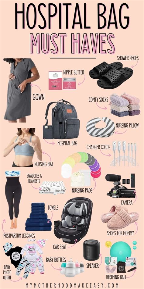 what to bring a new mom in the hospital